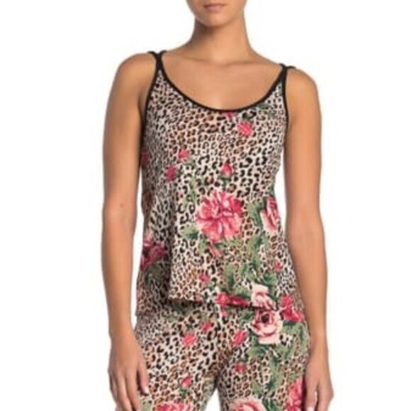 In Bloom by Jonquil Leopard&Floral Print Top - Picture 1 of 7